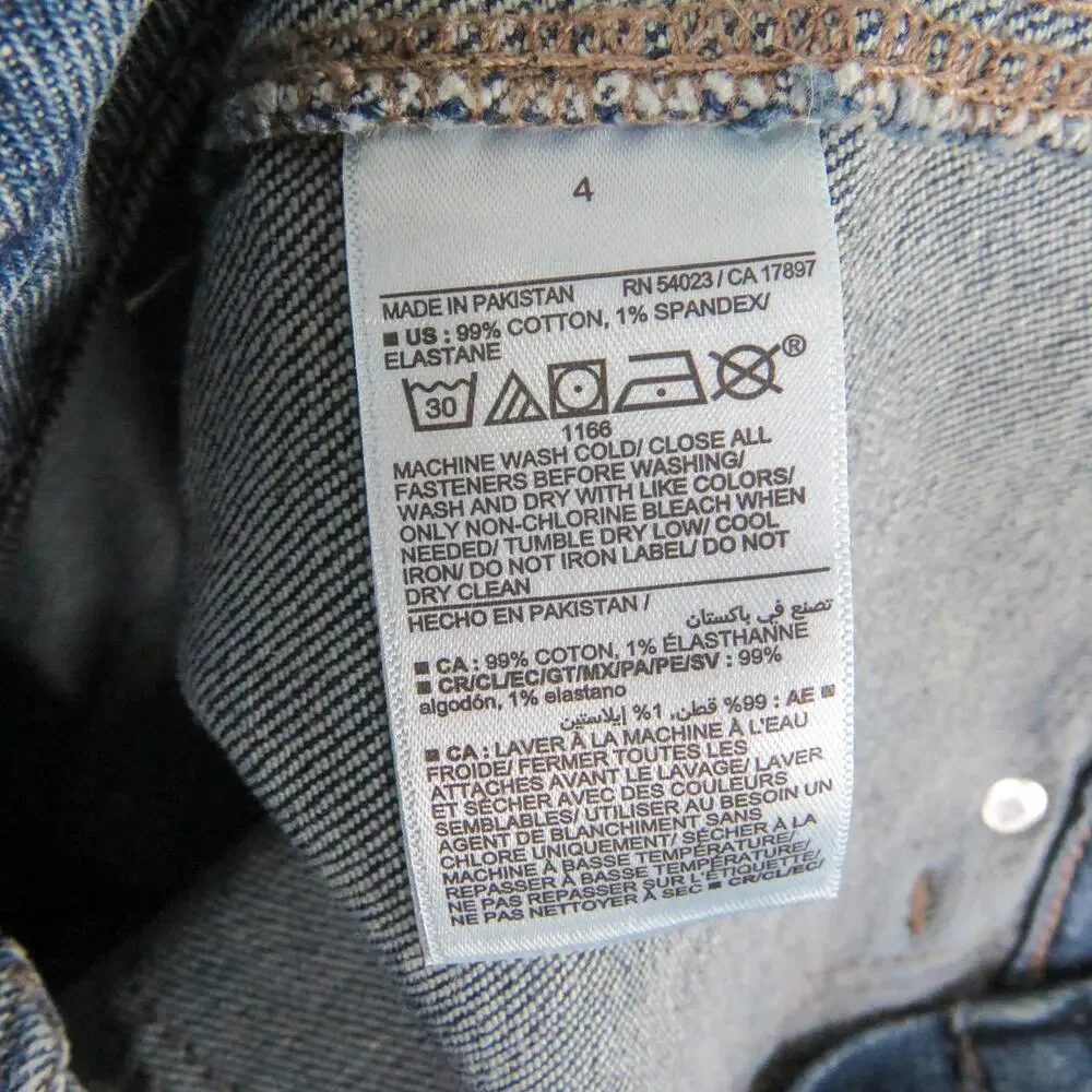 Old Navy High-Rise O.G. Straight Secret-Smooth Pockets Utility Jeans Size 4